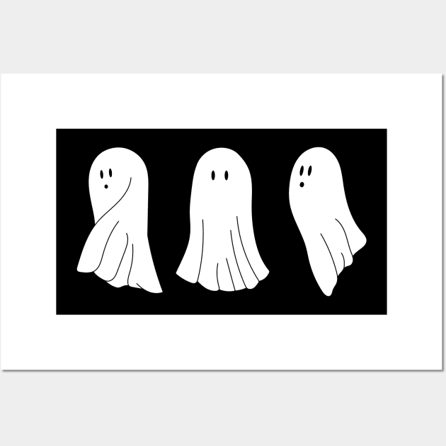 Surprised ghost line Wall Art by AnnaEleCreate